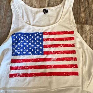 Shein American Flag Tank Top